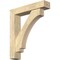 Ekena Millwork Imperial Block Rough Sawn Bracket w/ Offset Brace, Douglas Fir, 6"W x 28"D x 32"H BKT0604X28X32IMP05RDF - alternate 1